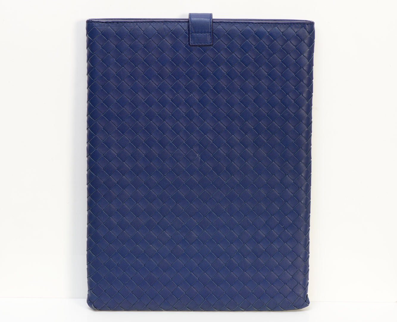 Bottega Veneta Blue Intrecciato Leather iPad Case