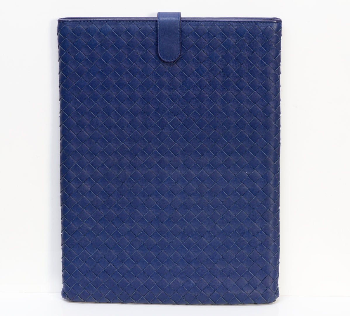 Bottega Veneta Blue Intrecciato Leather iPad Case