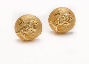 Buccellati 18K Gold Aries Ram Zodiac Cufflinks