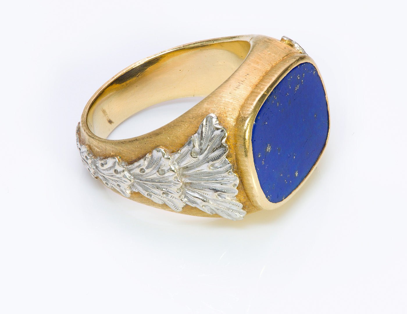 Buccellati Gold Lapis Men's Ring - DSF Antique Jewelry