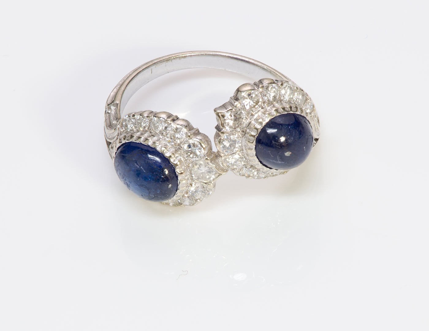 Buccellati Gold Sapphire Diamond Ring - DSF Antique Jewelry