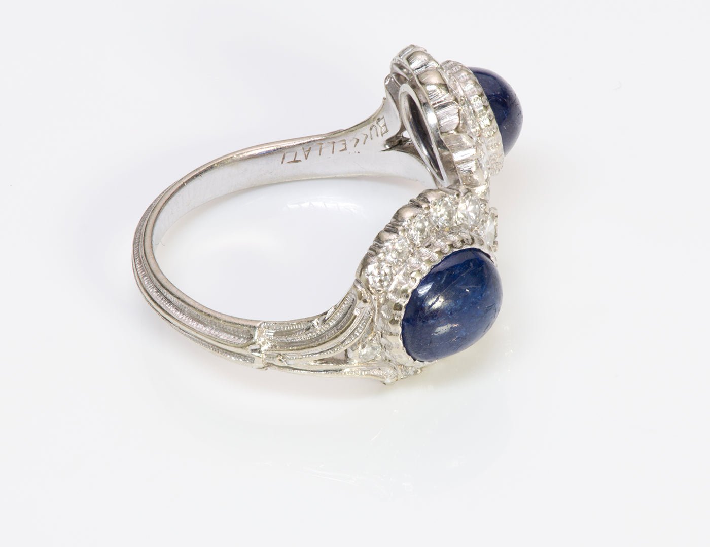 Buccellati Gold Sapphire Diamond Ring