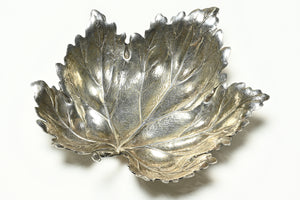 Vintage Buccellati Silver Vine Leaf Dish