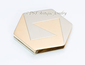 Bulgari 18K Gold Hexagon Money Clip
