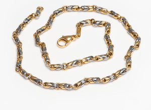 Bulgari Doppio Steel Gold Chain Necklace