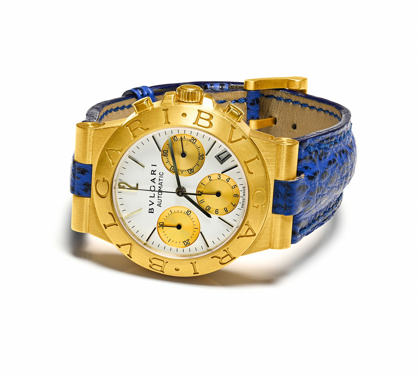 Bulgari 18K Gold Diagono Automatic  Men's Watch