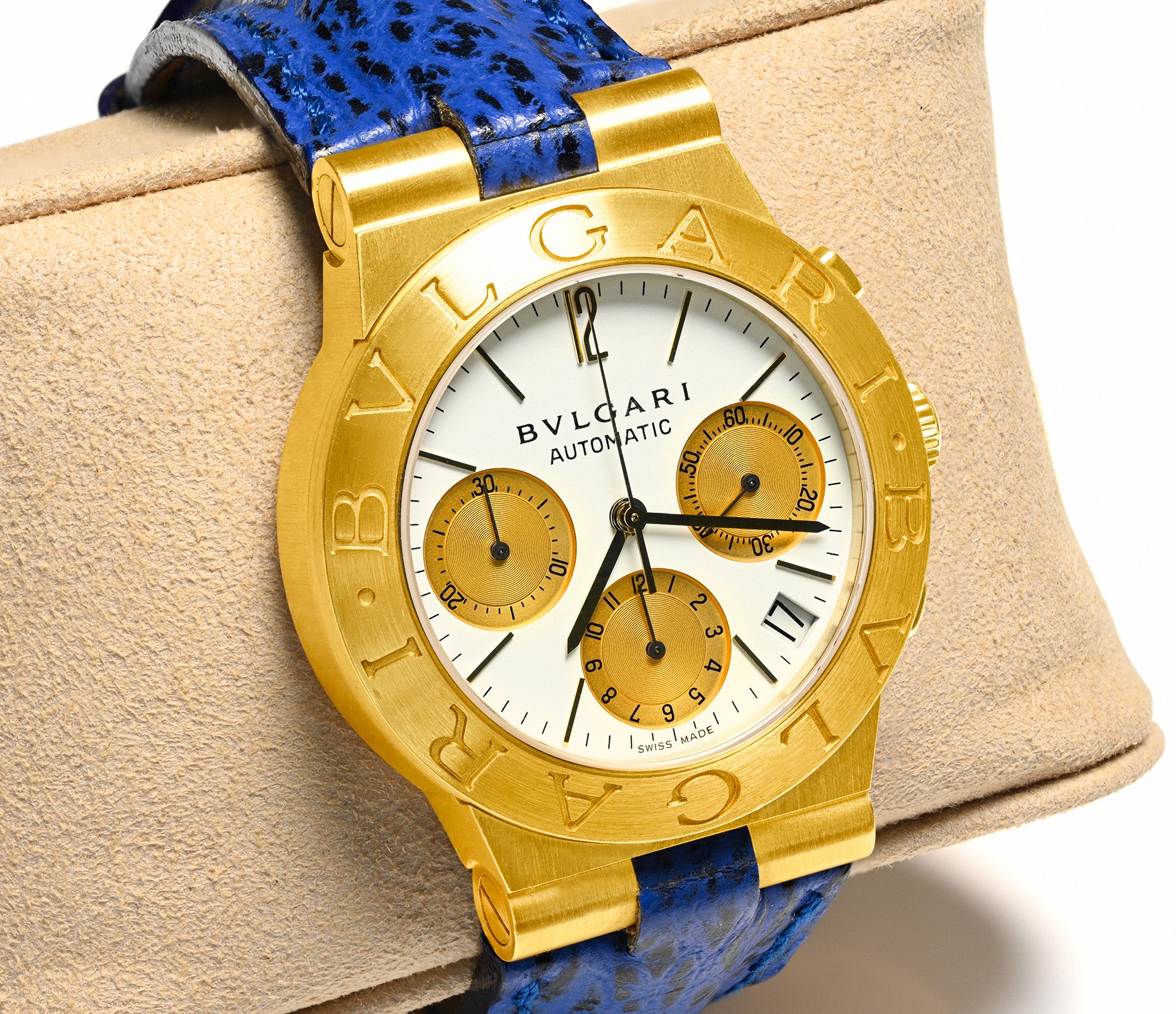 Bulgari 18K Gold Diagono Automatic Chronograph Men's Watch