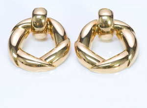 Cartier 18K Gold Door-Knocker Earrings