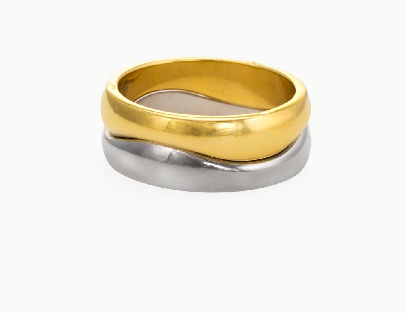 Cartier 18K Gold Love Me Stackable Wave Rings Bands