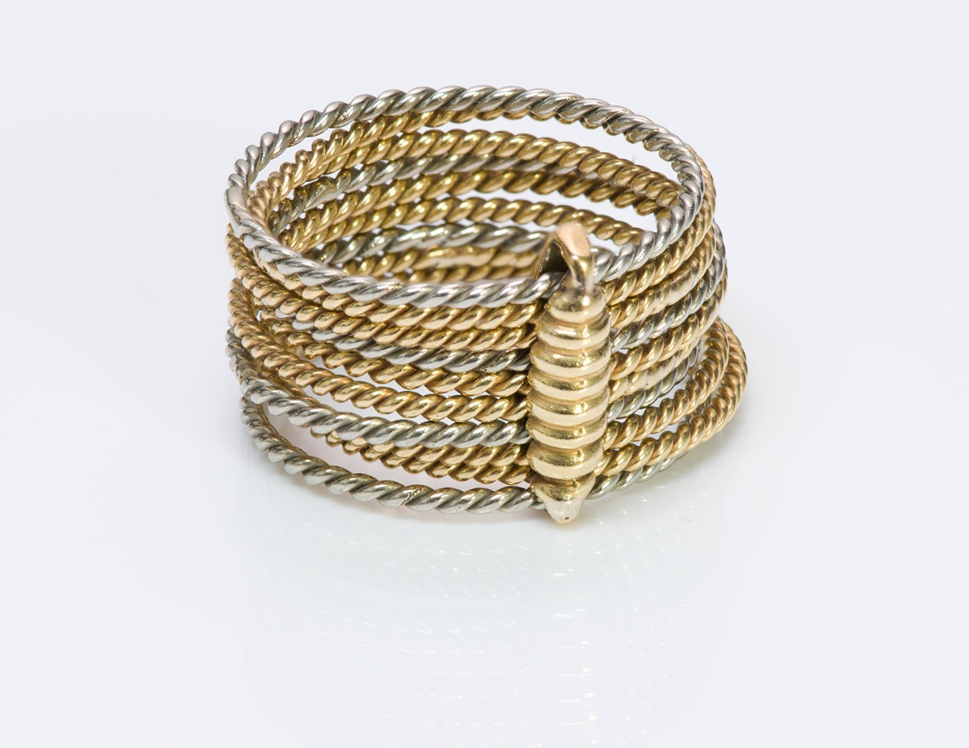 Cartier 18K Gold Multi Rope Band Ring