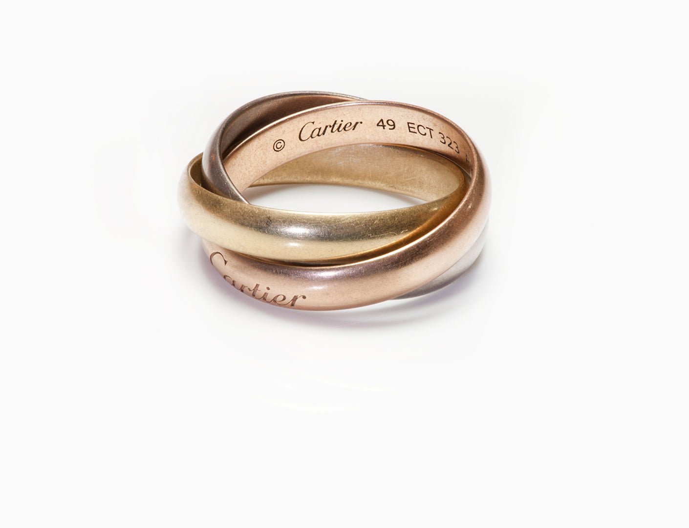 Cartier 18K Gold Trinity Ring