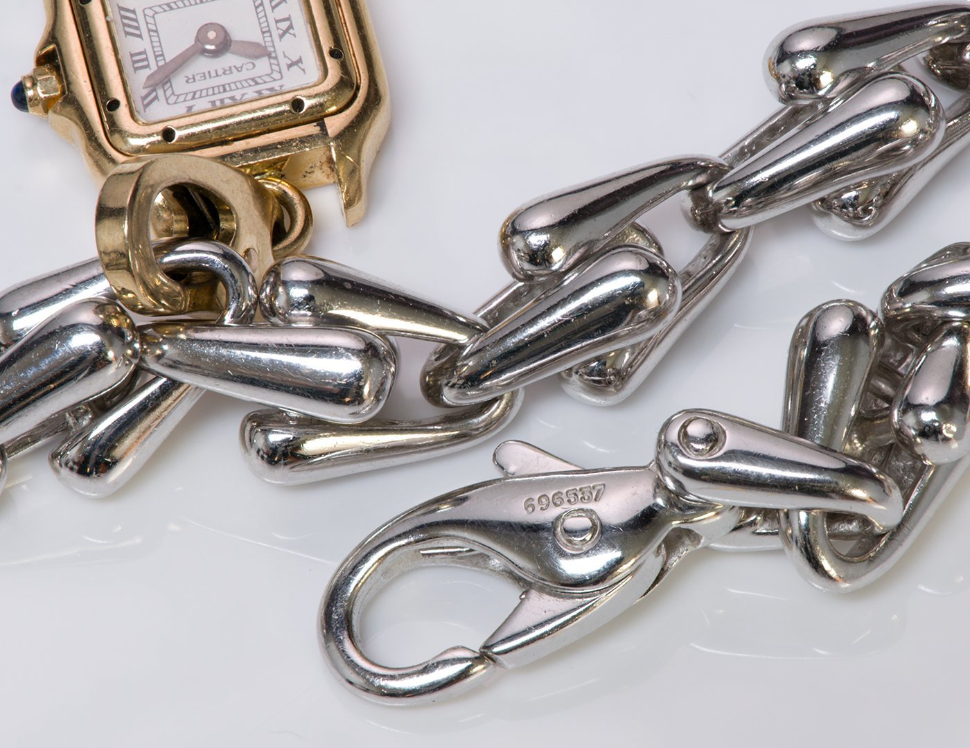 Cartier 18K Gold Watch Charm Bracelet - DSF Antique Jewelry