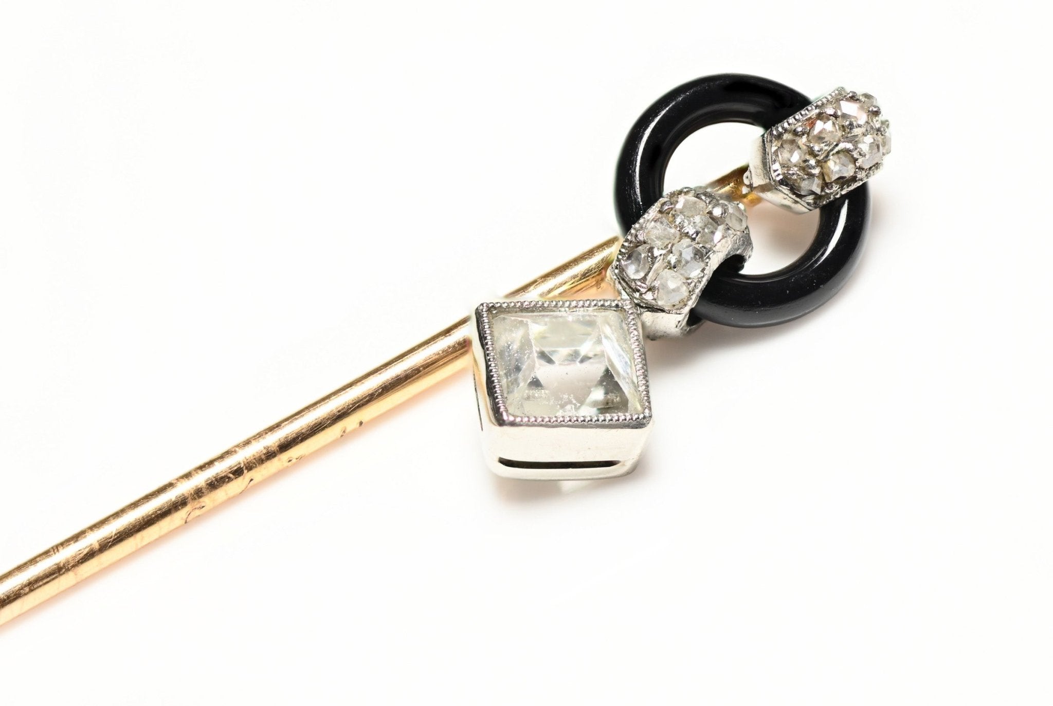 Cartier Art Deco Diamond Stick Pin - DSF Antique Jewelry