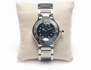 Cartier Autoscaph Stainless Steel Automatic Wristwatch 2427