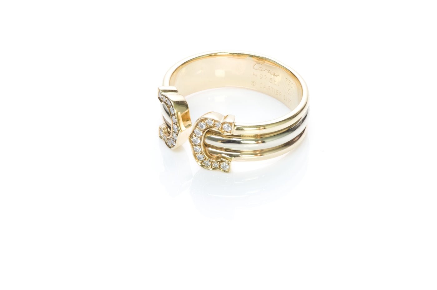 Cartier CC Gold Diamond Ring