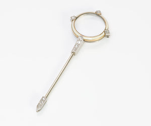 Cartier Enamel Platinum Gold Diamond Crystal Jabot