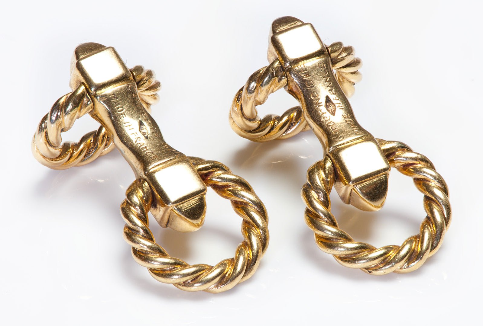 Cartier France 18K Gold Cufflinks