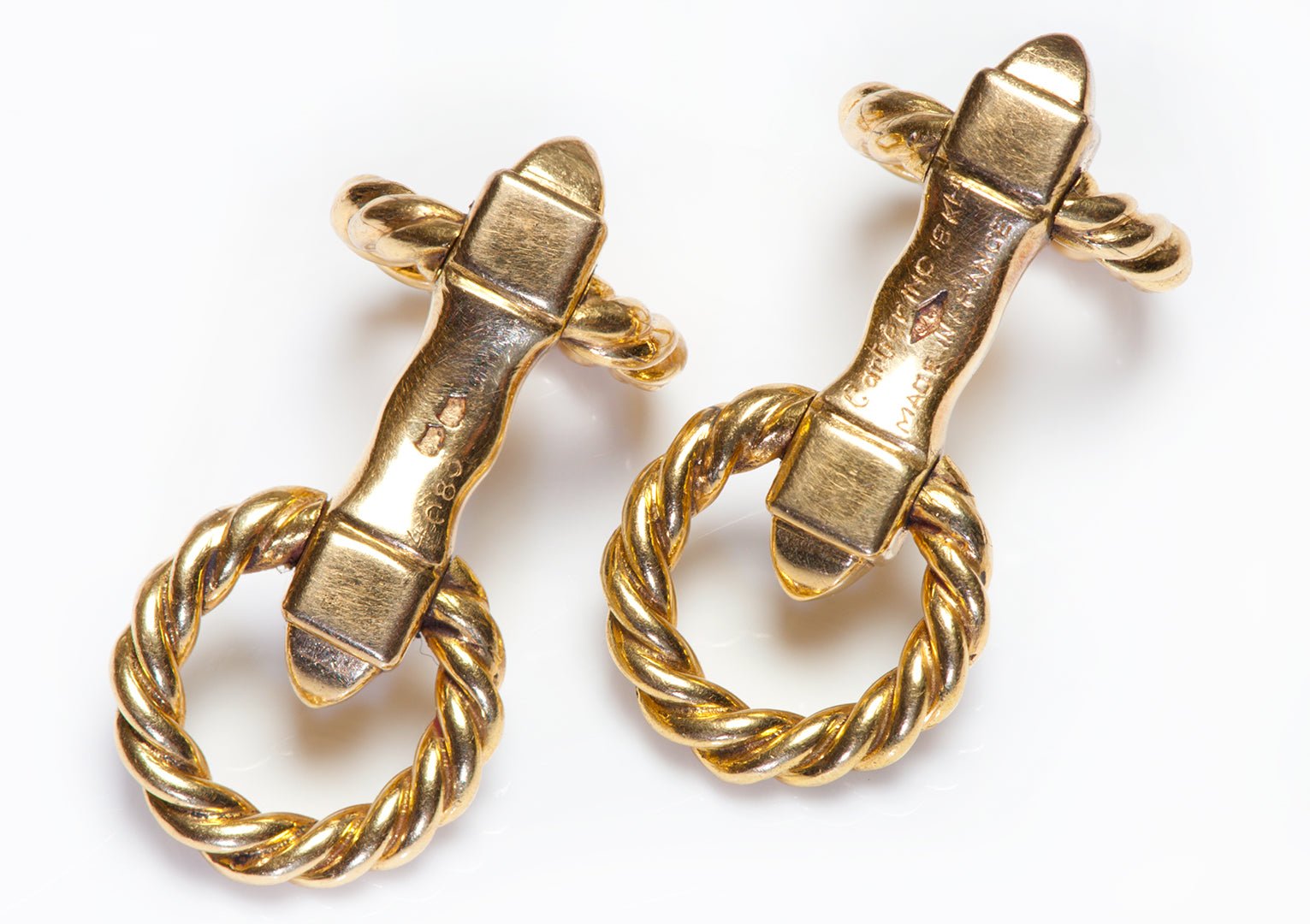 Cartier France 18K Gold Cufflinks