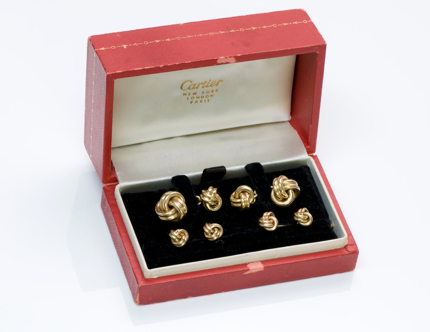 Cartier Gold Cufflink & Stud Set