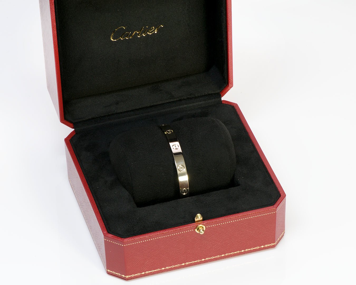 Cartier Love Cuff Bracelet 18K White Gold Size 19