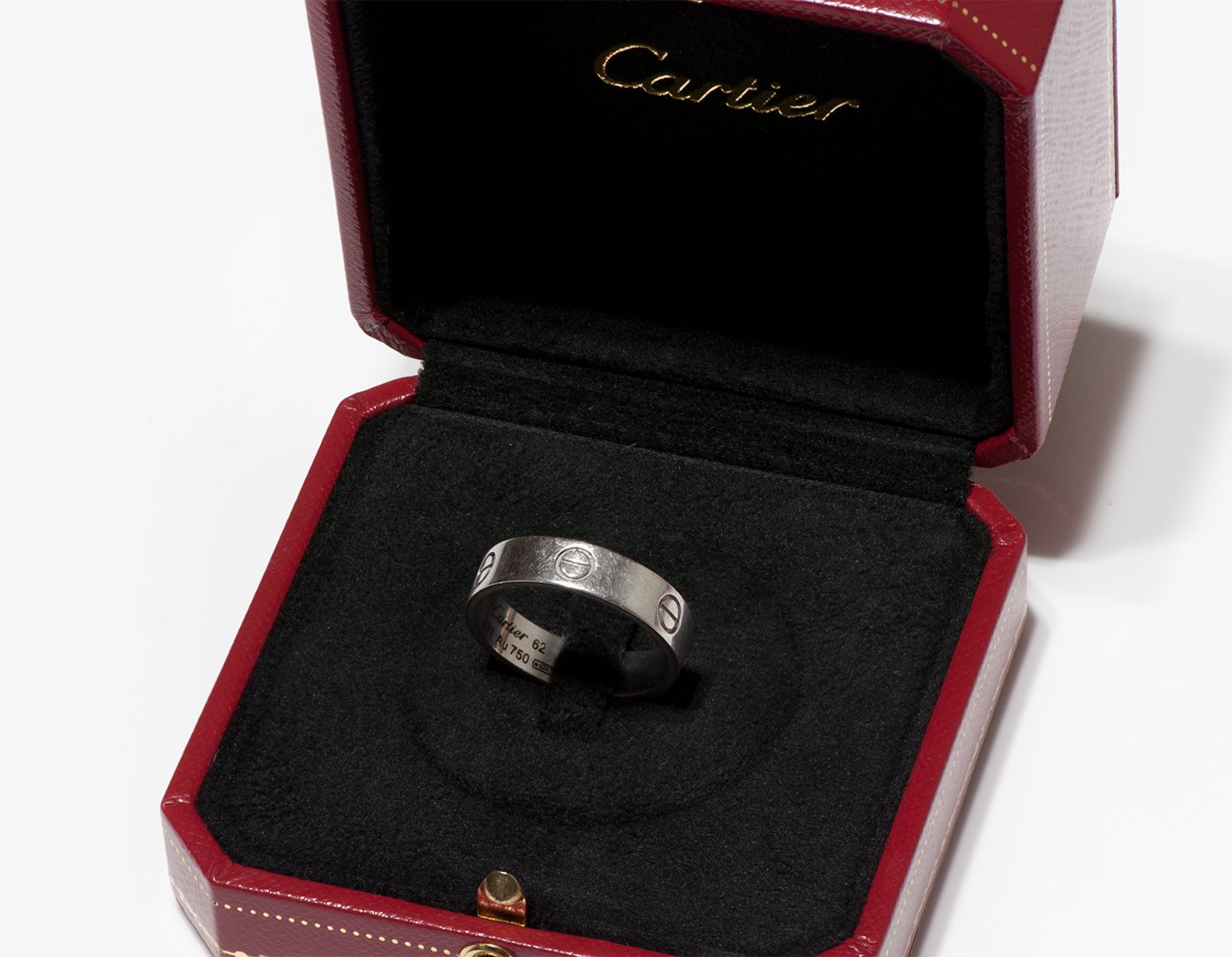 Cartier Paris 18K White Gold Love Ring