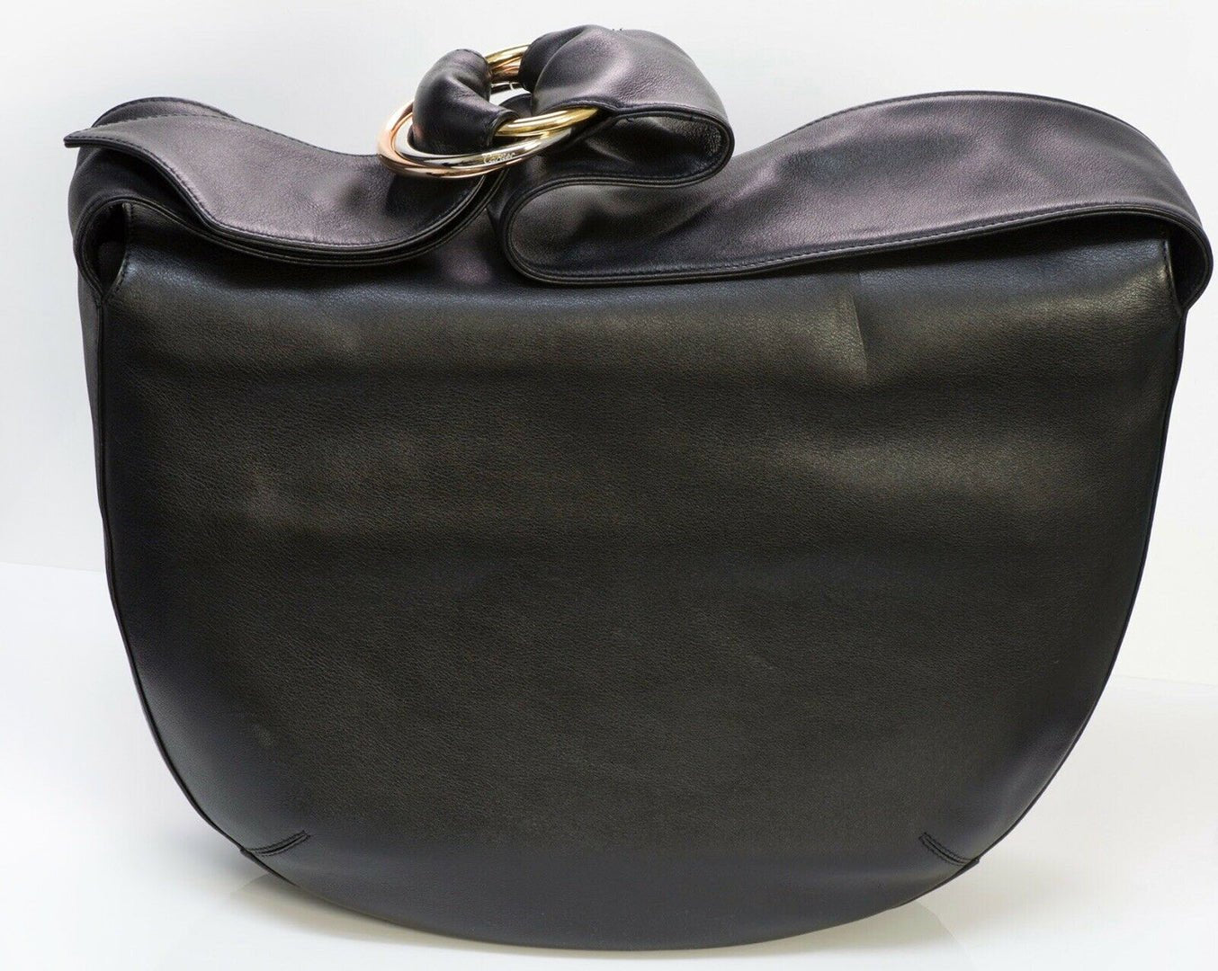CARTIER Paris Black Leather Trinity Women’s Shoulder Bag