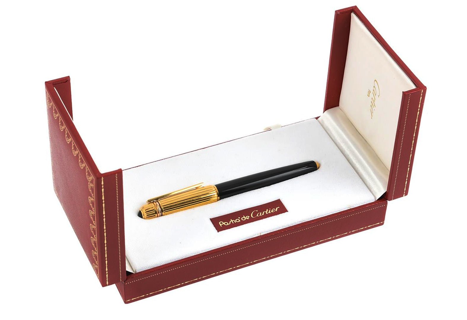 Cartier Pasha de Cartier Black Resin Gold Plated Rollerball Pen