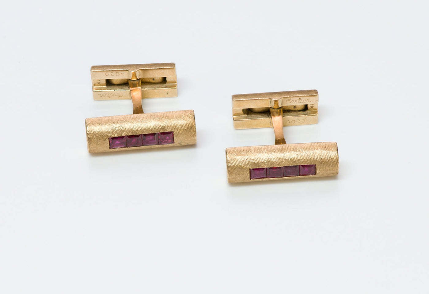 Cartier Ruby Cufflinks