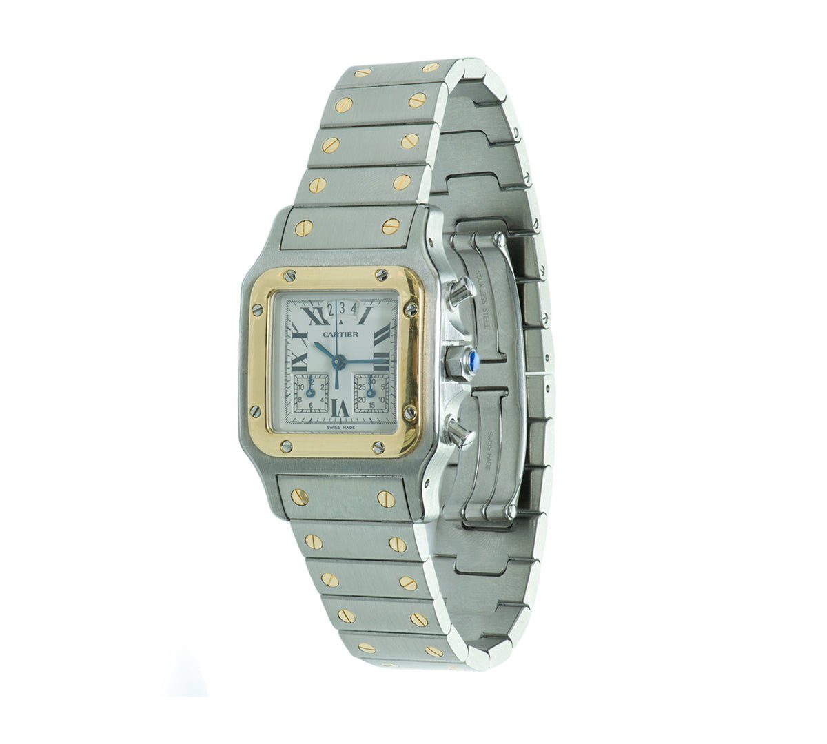 Cartier Santos Chronoflex 2425 Galbee Watch - DSF Antique Jewelry