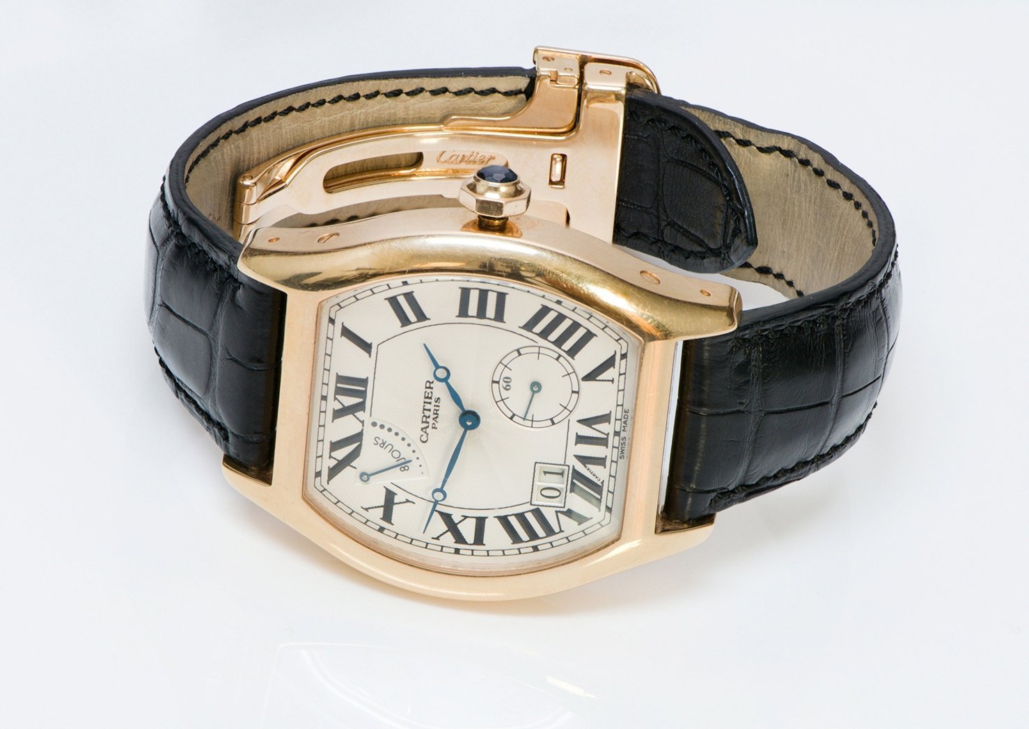 Cartier Tortue Gold XL 8 Day Power Reserve Privee Collection Watch