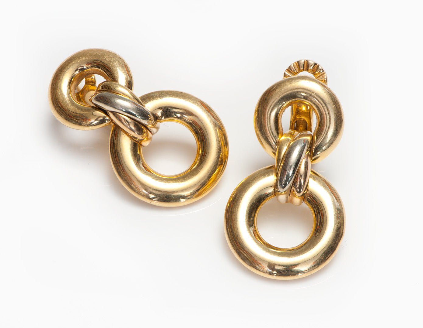 Cartier Trinity 18K Gold Earrings - DSF Antique Jewelry