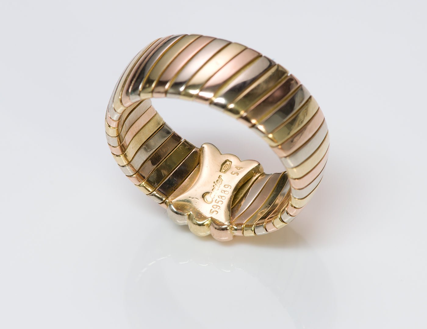 Cartier Tubogas 18K Gold Ring Band
