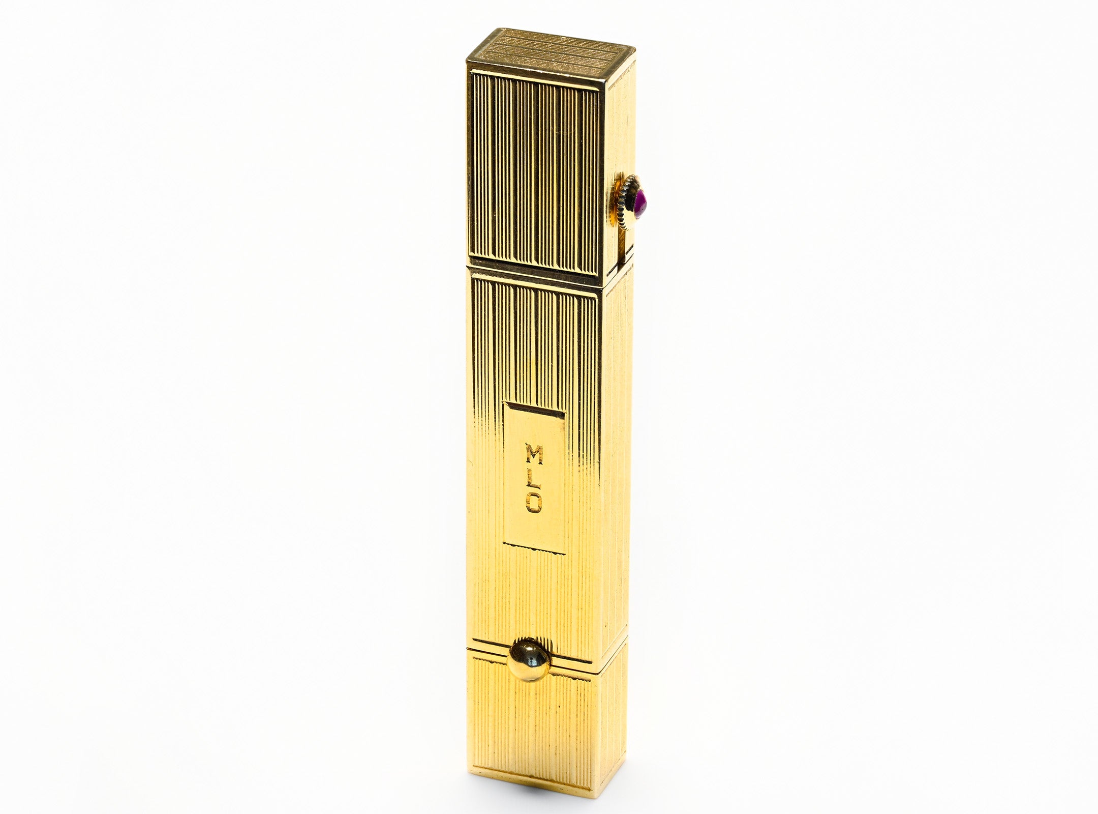 Vintage Cartier Yellow Gold Watch Lipstick Holder