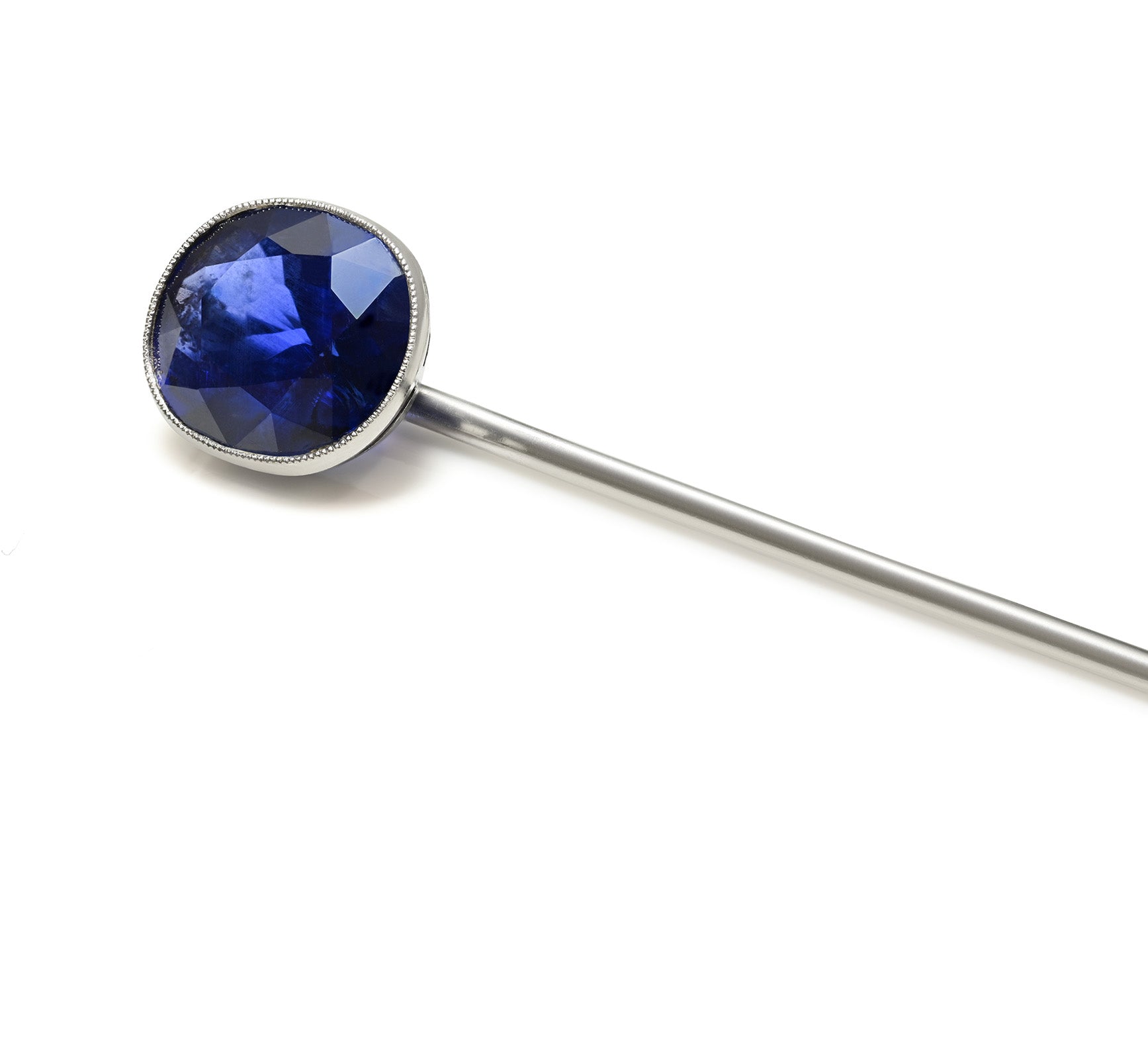 Cartier Paris Unheated Burma Sapphire Stick Pin