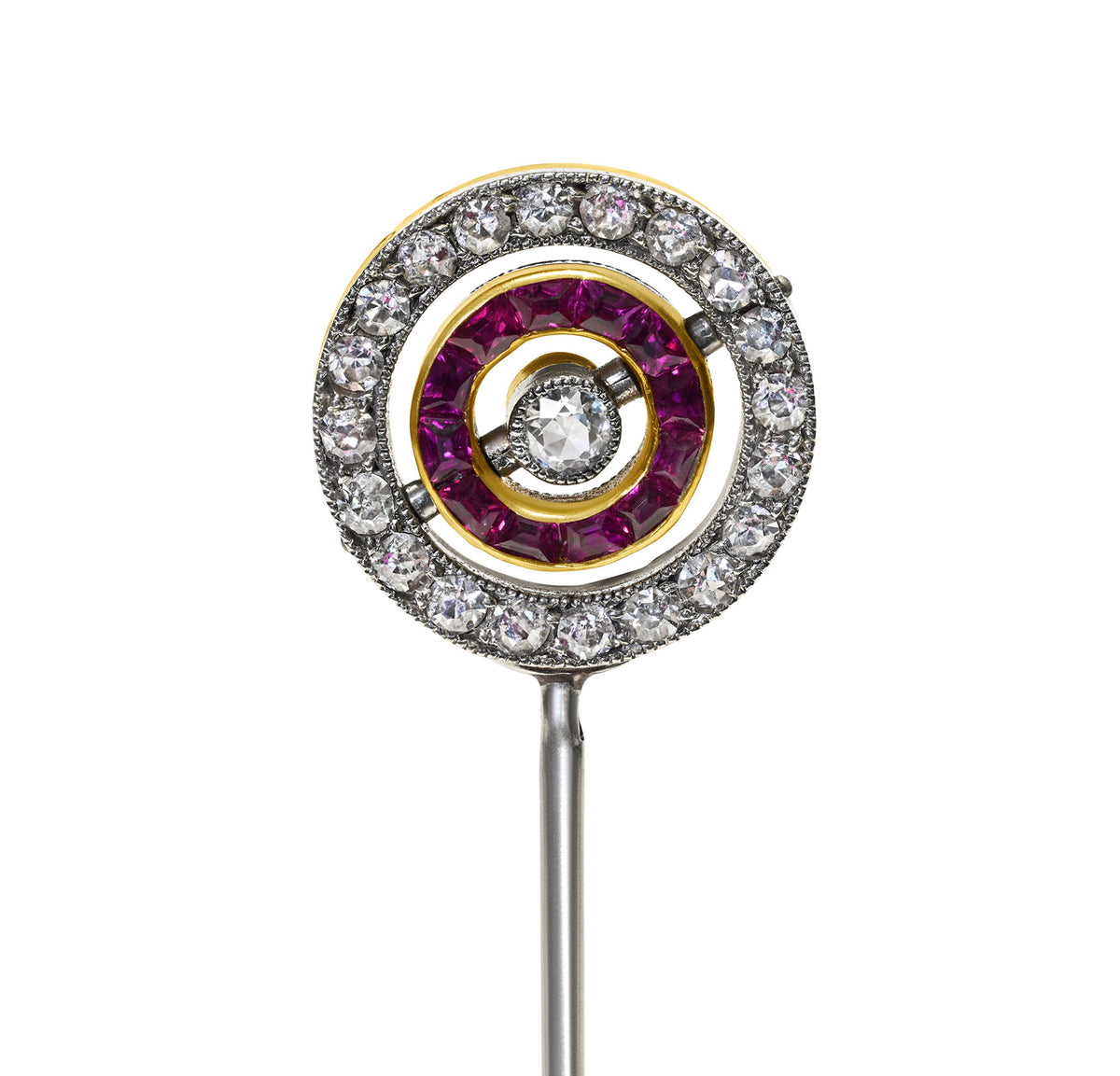 Cartier Ruby & Diamond Swivel Stick Pin – Georges Andrey