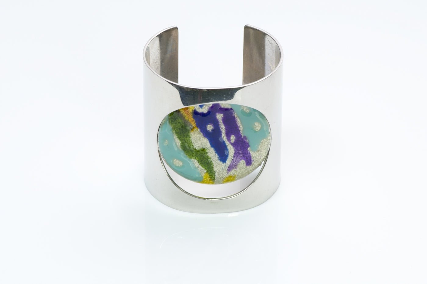 Celine by Phoebe Philo Enamel Cuff Bracelet