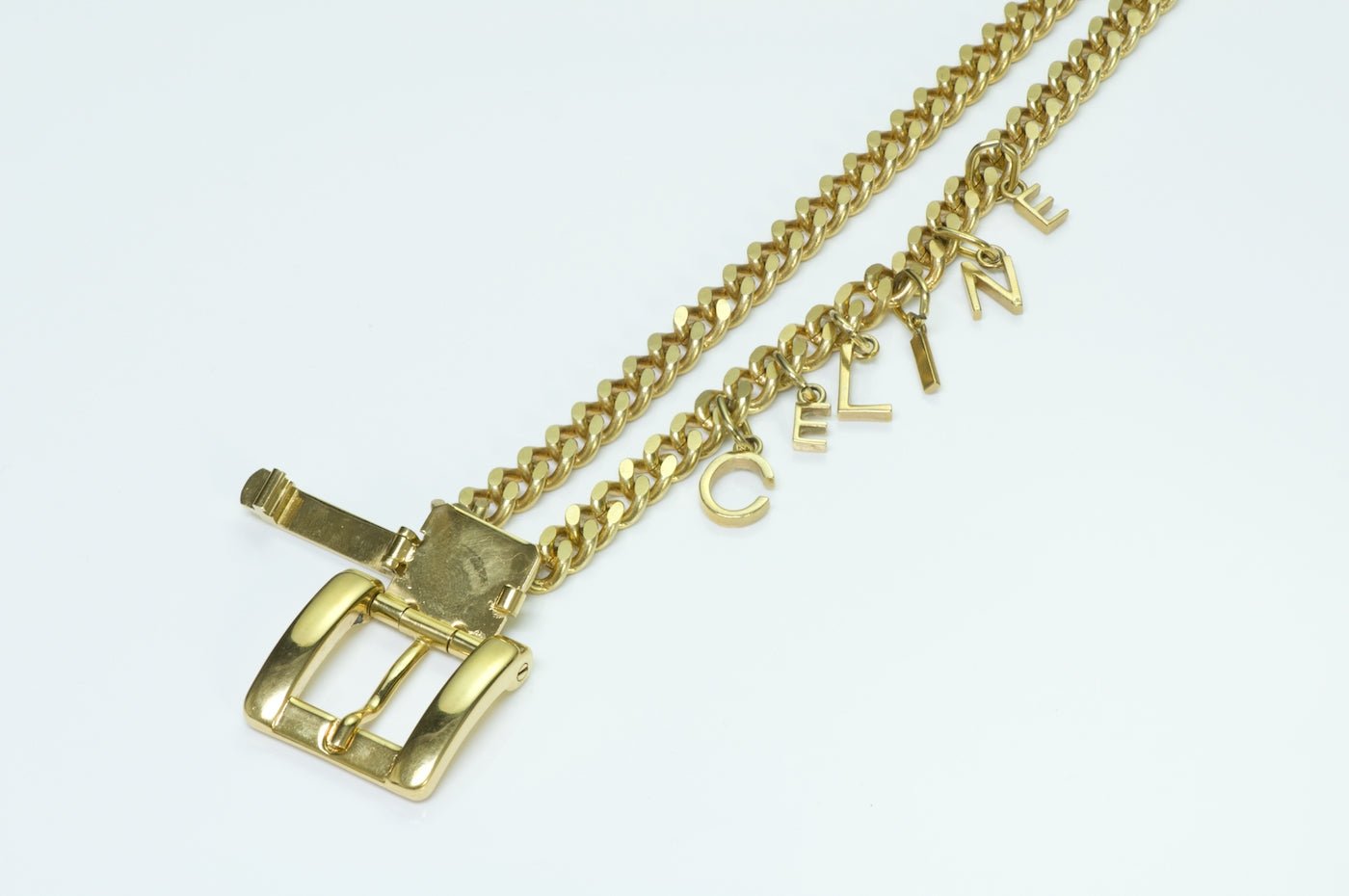 Céline Letter Charm Chain Belt
