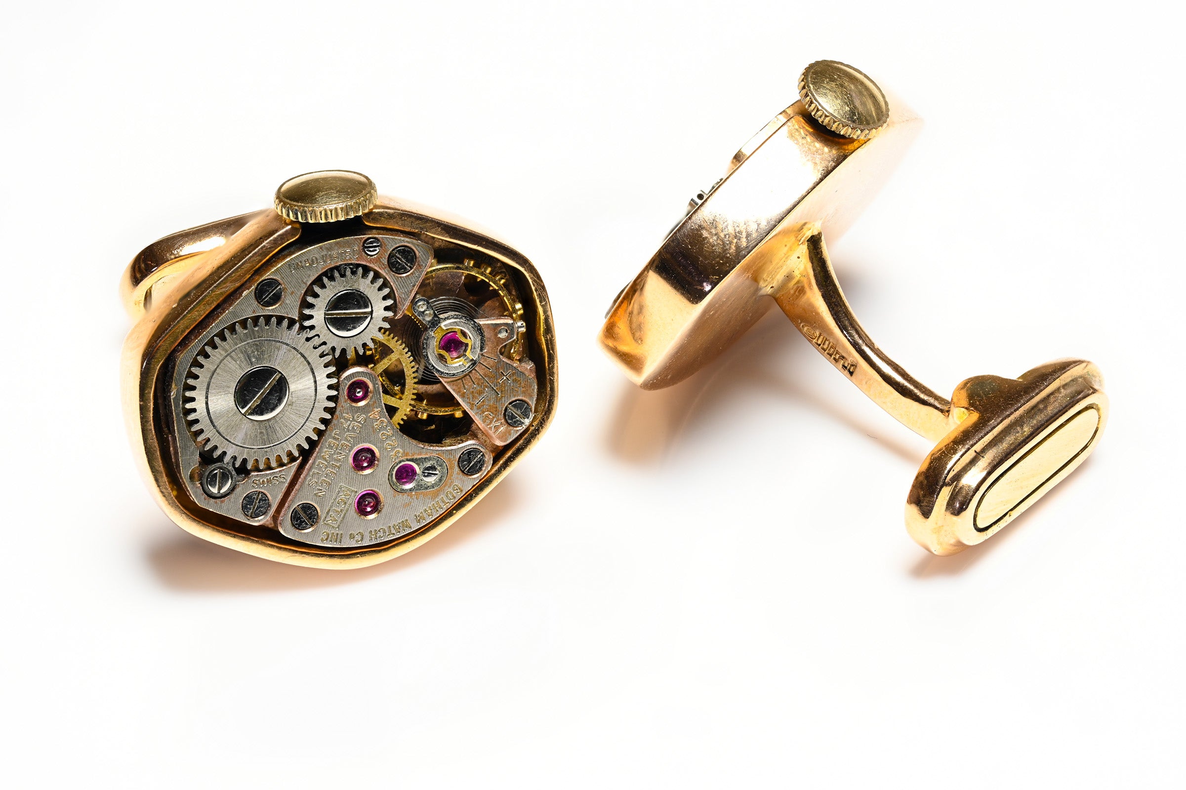 Cellini 18K Gold Watch Cufflinks