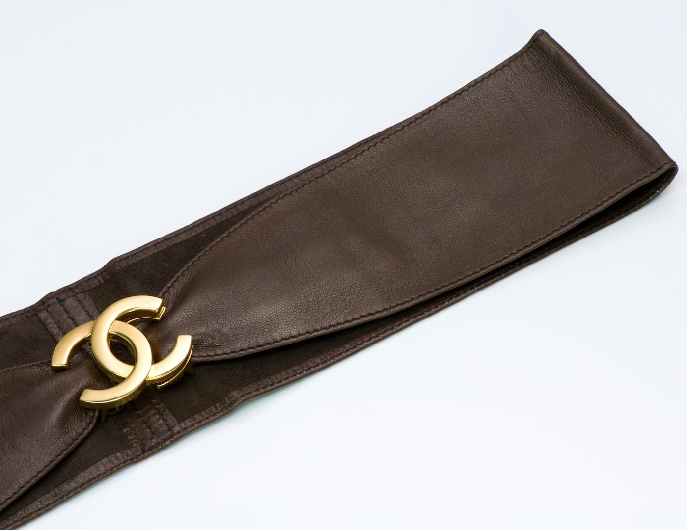 Chanel Brown Leather Belt