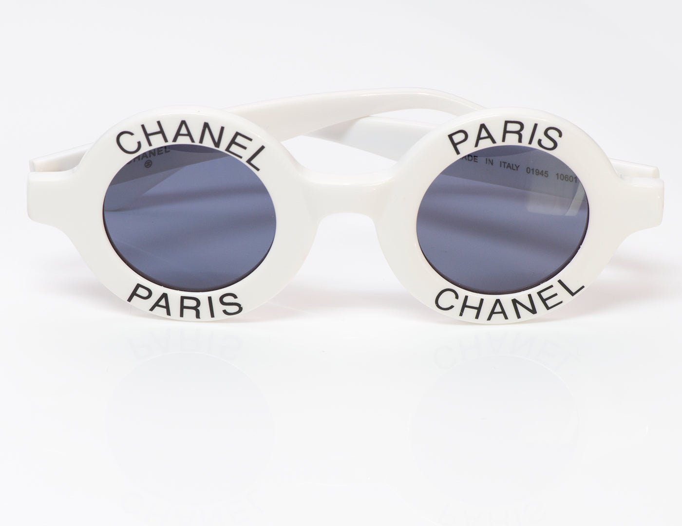 Chanel CC 1993 White Round 01945 Sunglasses