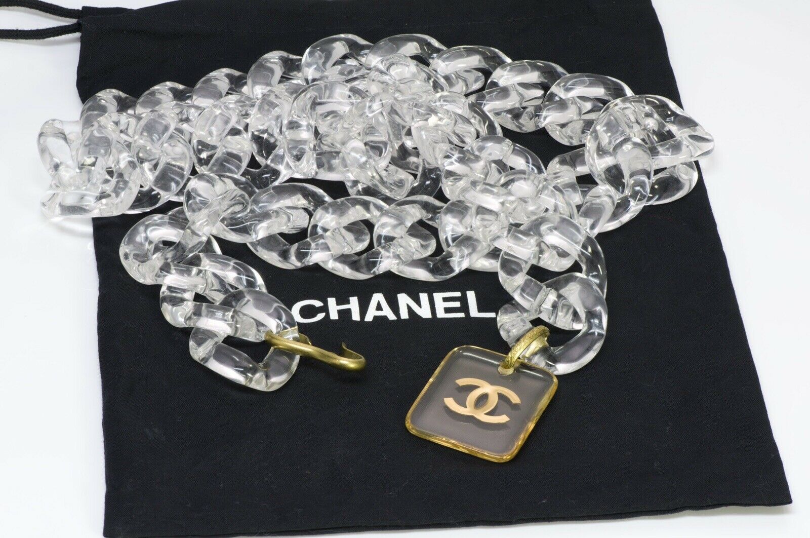 Chanel CC 1995 Wide Lucite Chain Link Belt