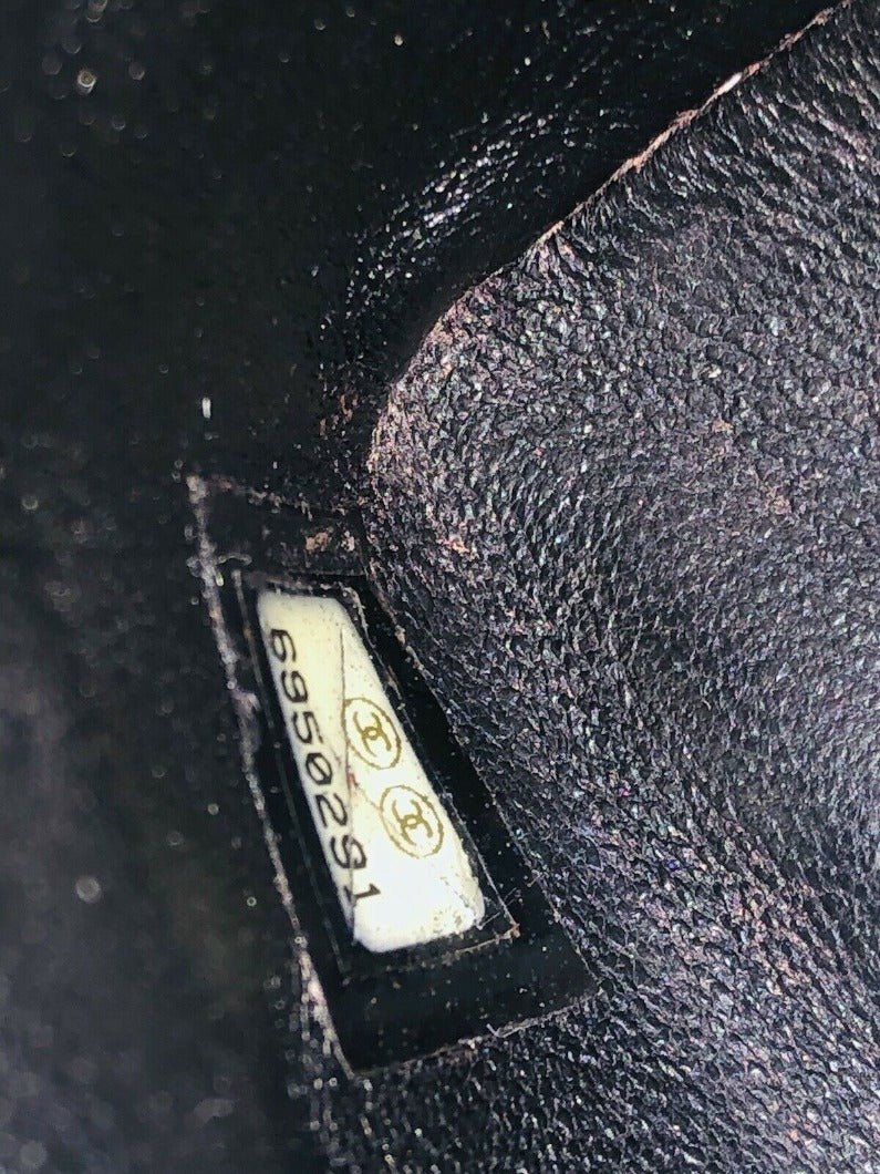 CHANEL CC Black Leather Velvet Mademoiselle Lock Flap Shoulder Bag