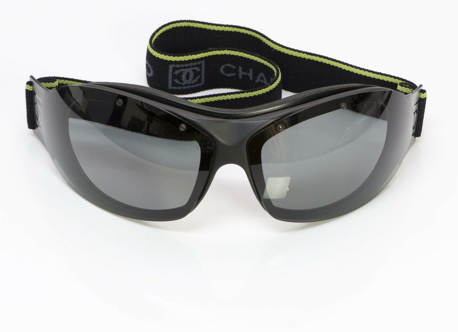 CHANEL CC Fall 2004 Black Women’s Ski Goggles Sunglasses - DSF Antique Jewelry