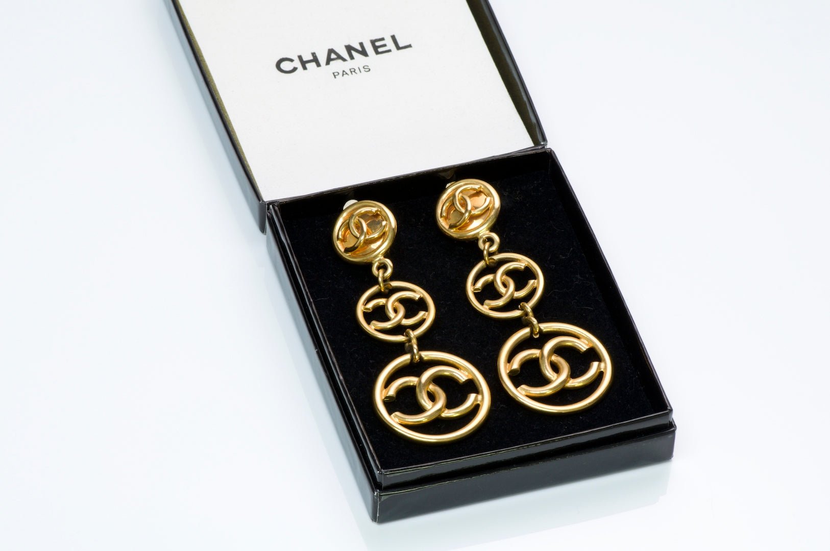 Chanel CC Long Earrings