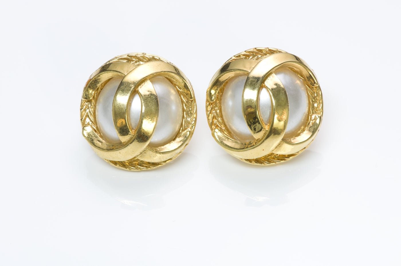 Chanel CC Pearl Earrings - DSF Antique Jewelry