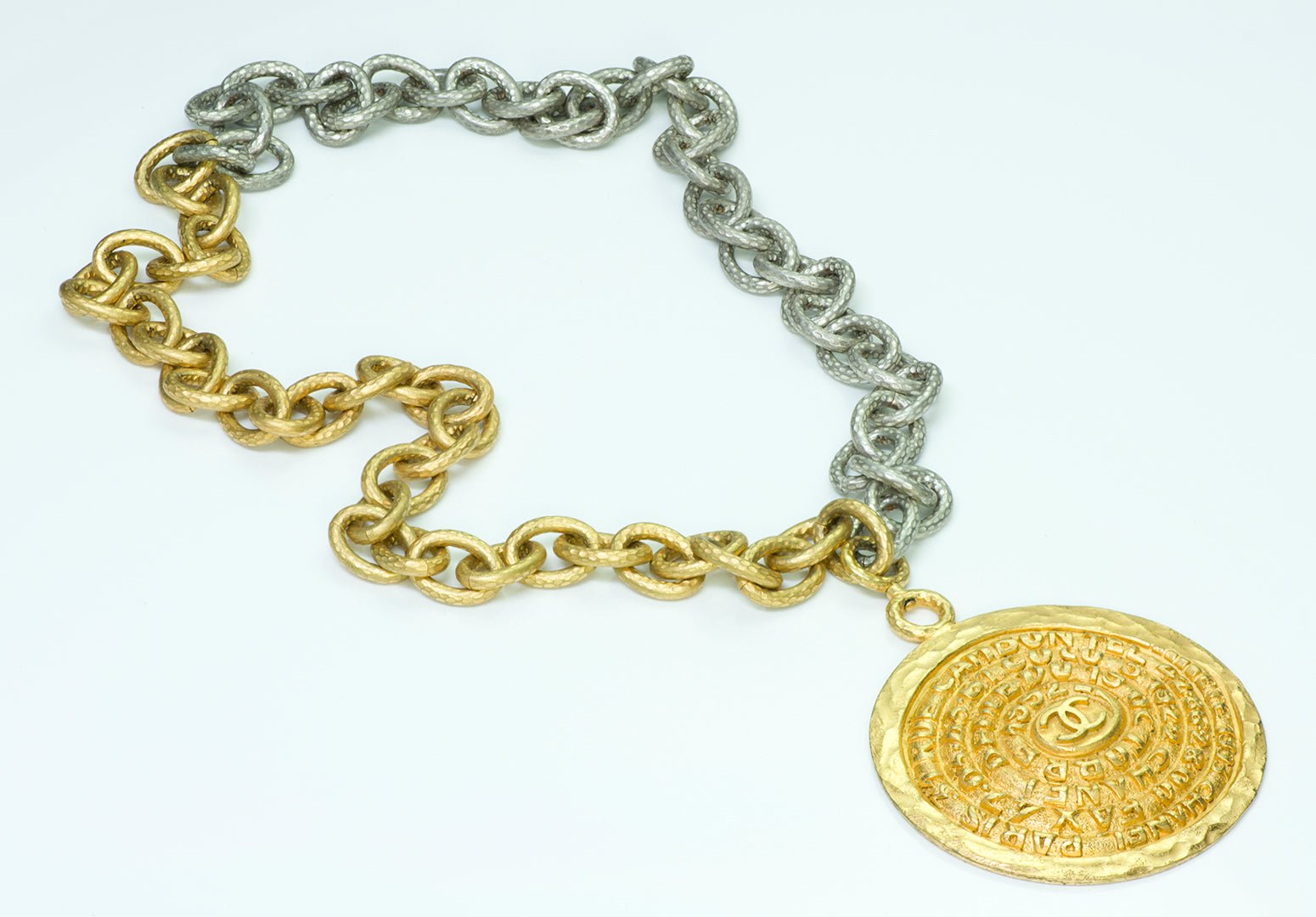 Chanel CC Spring 1993 Medallion Chain Necklace - DSF Antique Jewelry