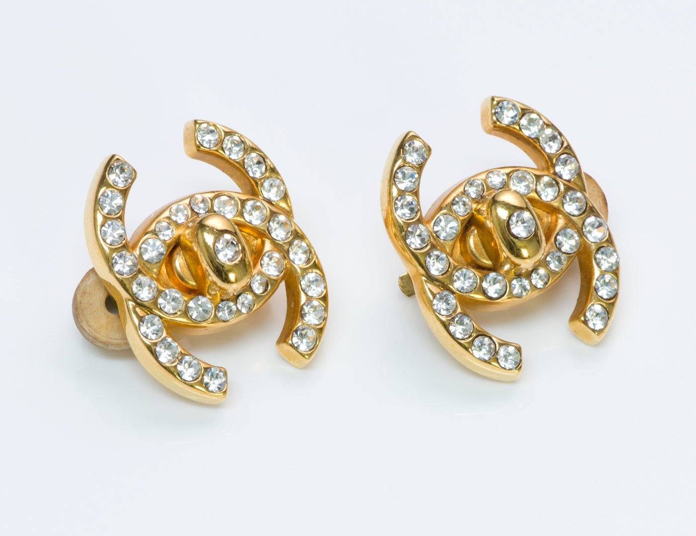 Chanel CC Turn Lock Earrings - DSF Antique Jewelry