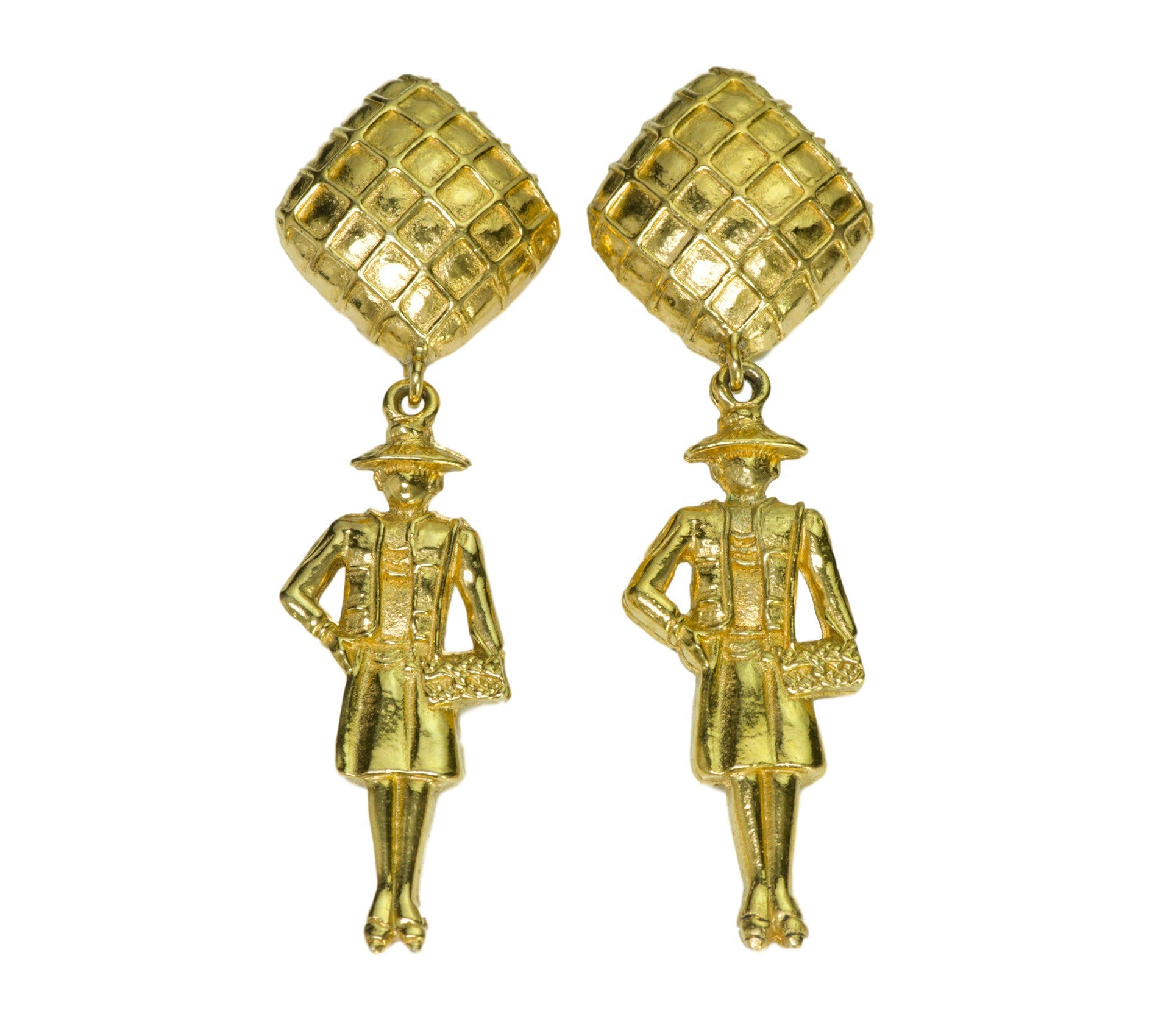 Chanel Coco Mademoiselle CC Earrings - DSF Antique Jewelry