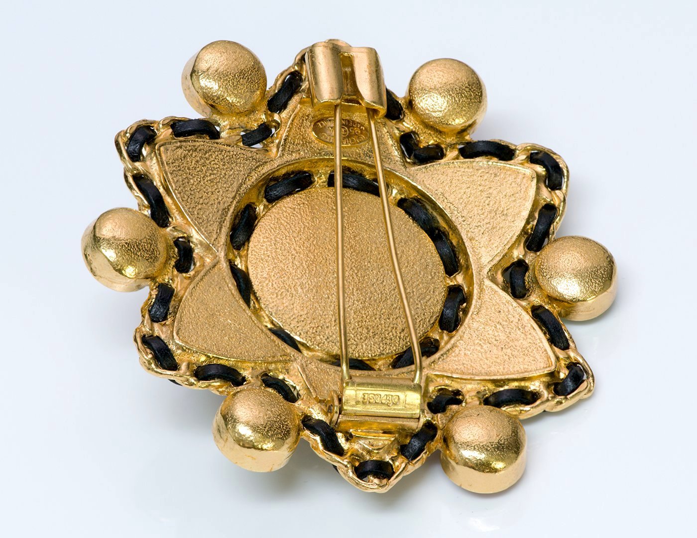 Chanel Couture Gripoix Agate Star Brooch