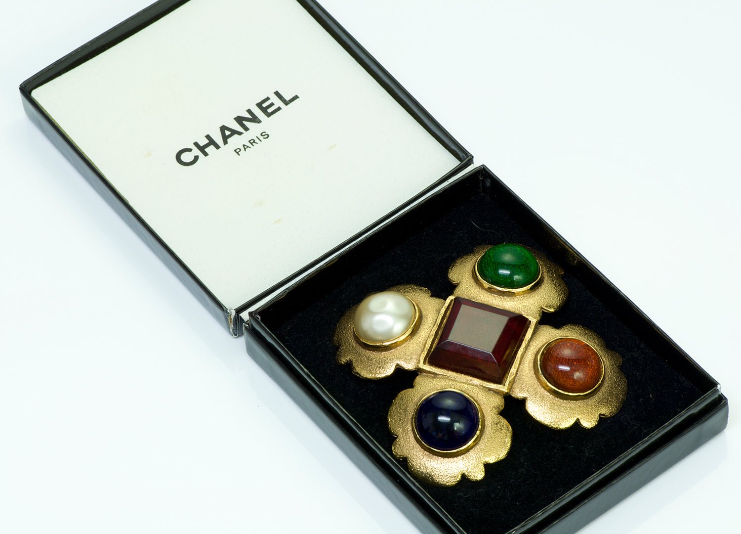 Chanel Gripoix Byzantine Style Brooch